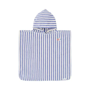 Poncho de Praia - Dreamy Purple Stripe | Little Dutch