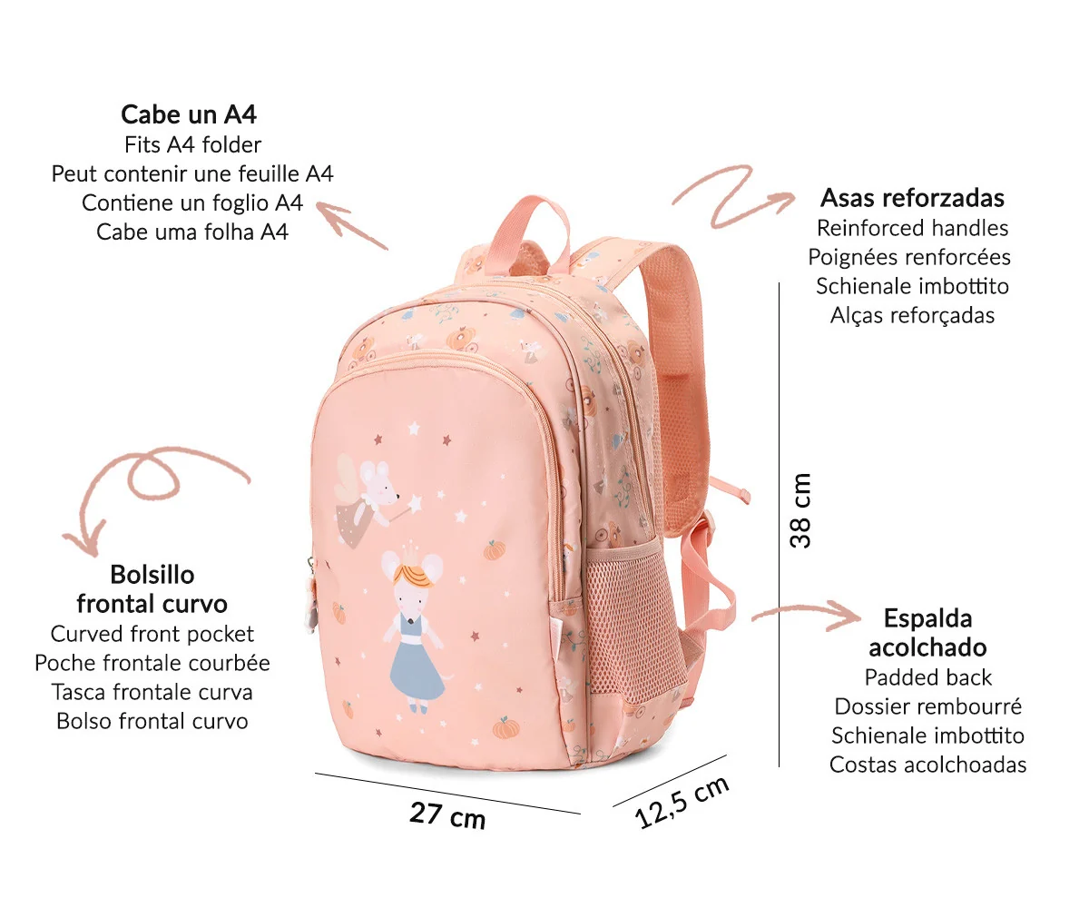 Mochila Escolar - Mouse Fairies | Tutete - Image 4