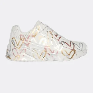 Skechers x JGoldcrown: Uno Lite - Metallic Love
