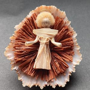 Meinino Jesus em folha de milho
