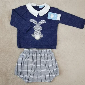 Conjunto Coelhinho Camisola e Tapa Fraldas (7429)