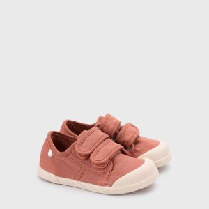 Ténis de Lona Duplo Velcro - Terracota | Igor