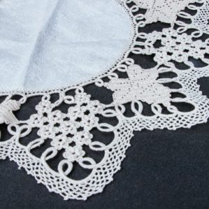 Naperon oval renda parras