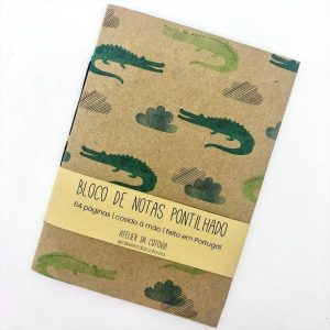 Crocodilos (kraft) – bloco pontilhado a6