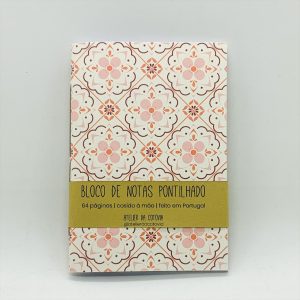 Padrão flor rosa – bloco pontilhado a6