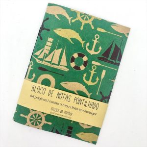 Náutico (kraft) – bloco pontilhado a6