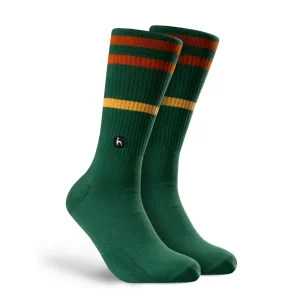 Meias Futah Stripes Clay Green