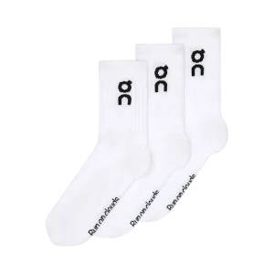 Meias On Running Logo Branco (Pack 3)