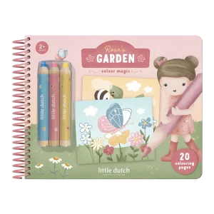 Livro para colorir entre Linhas | Inclui 3 Lápis – Colour Magic | Rosa’s Garden