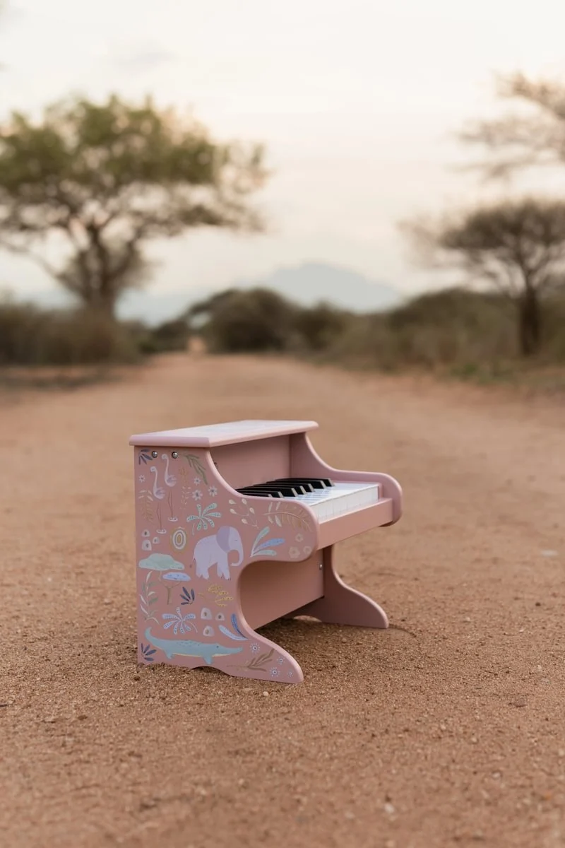 Piano de Madeira Rosa - Safari Friends - Image 9